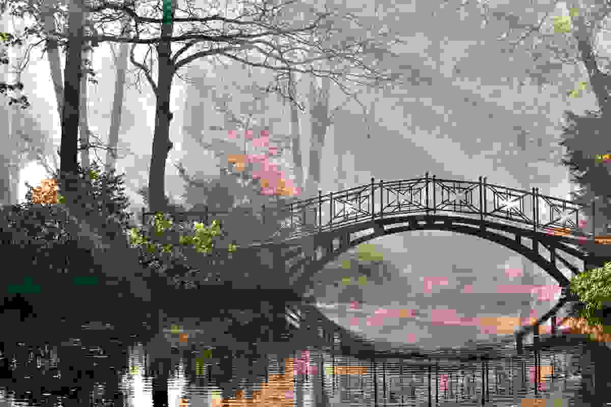 A bridge across the river